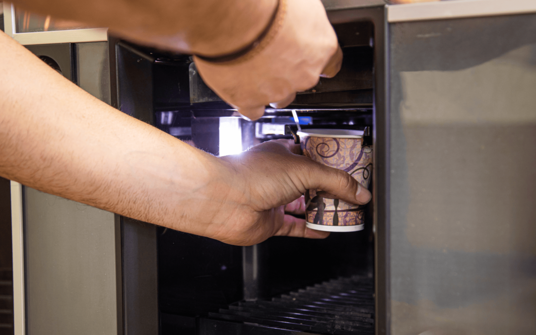 Beneficio máquina expendedora de café